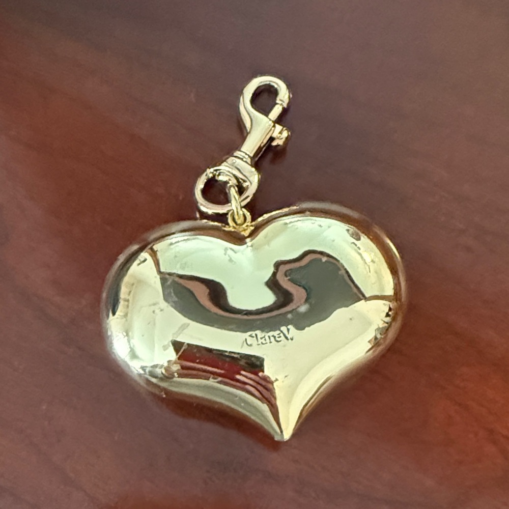 Clare V Mylar Heart Charm
